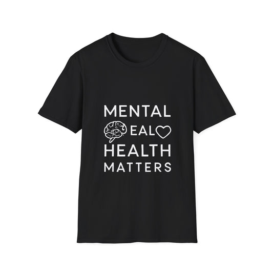 Mental Health Matters mental health t-shirt by Positivity Prints