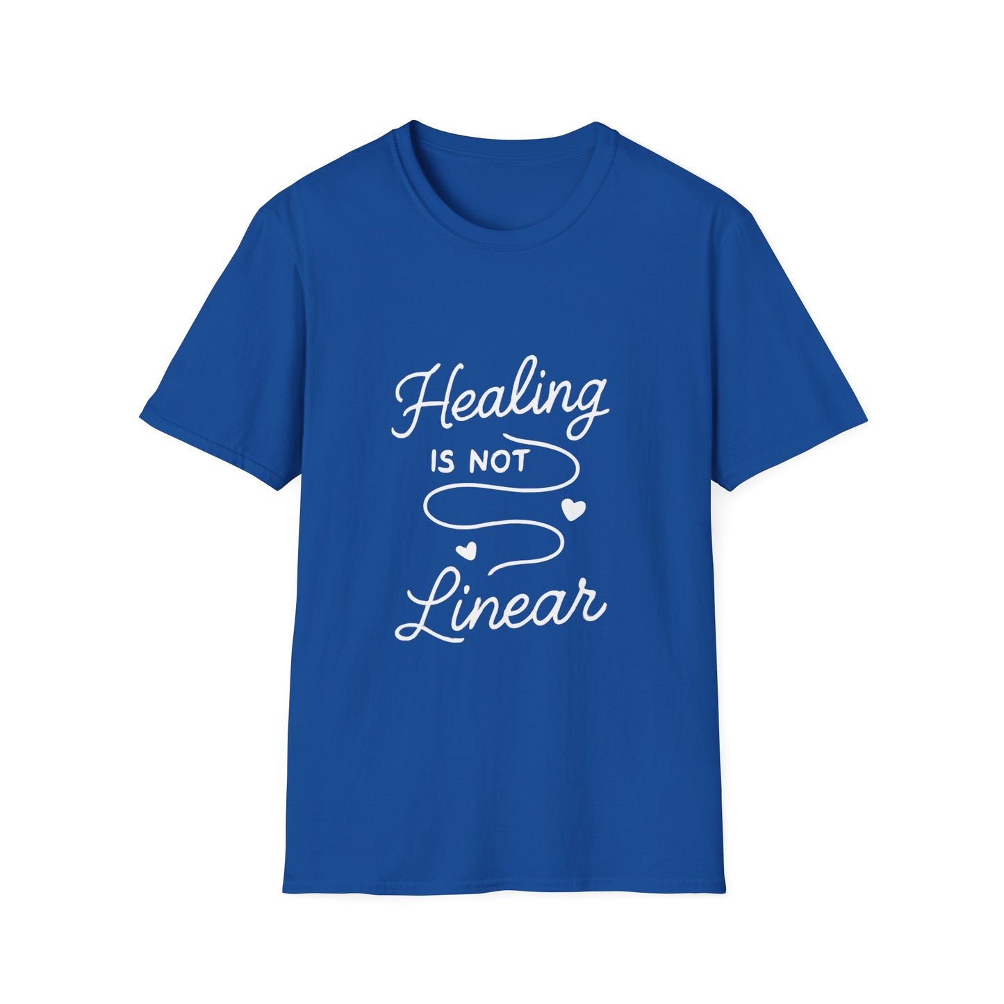Healing Is Not Linear mental health t-shirt by Positivity Prints