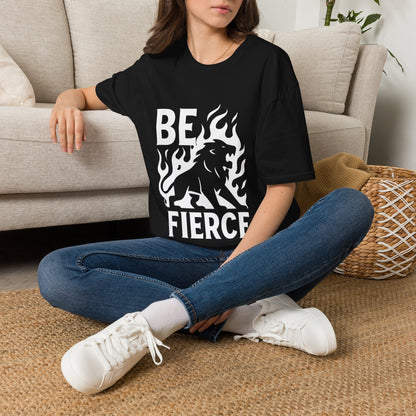 Be Fierce Motivational T‑Shirt – Inspirational Quote Graphic Tee