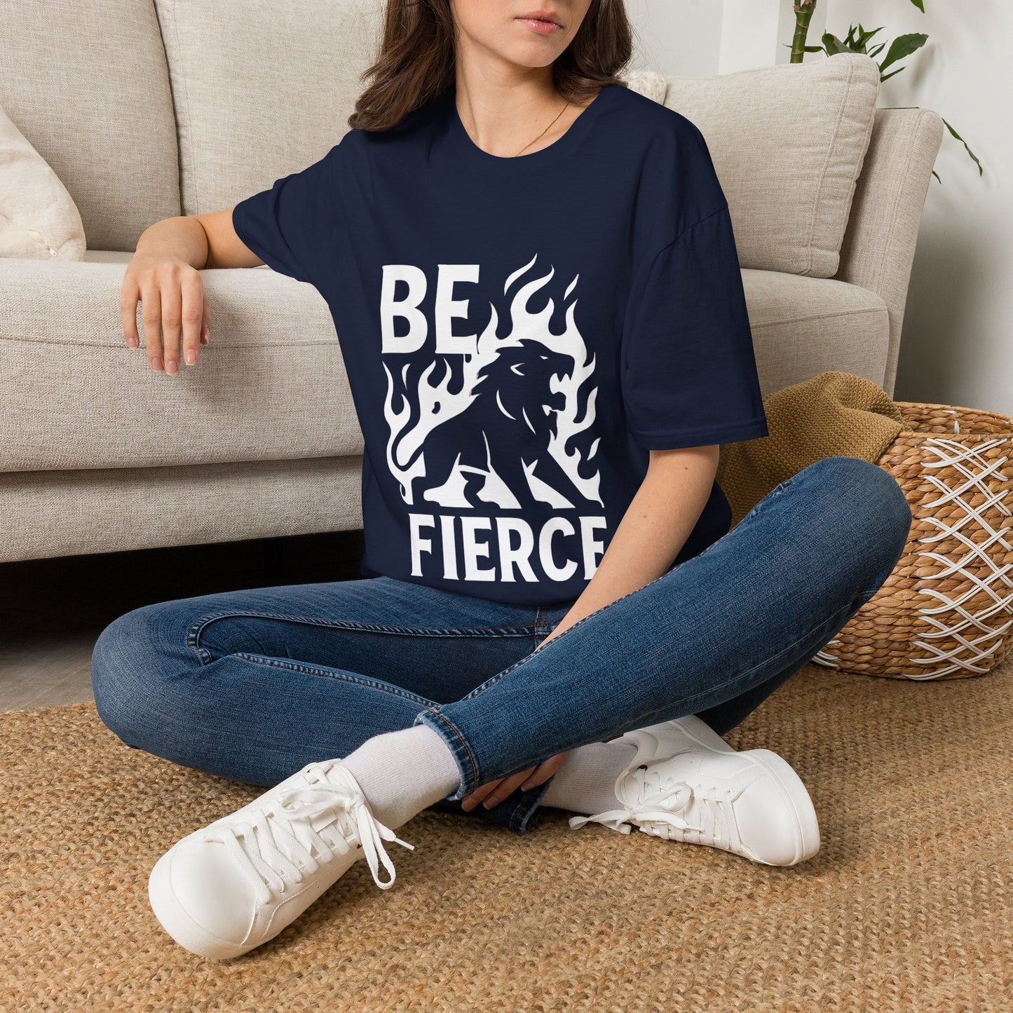 Be Fierce Motivational T‑Shirt – Inspirational Quote Graphic Tee