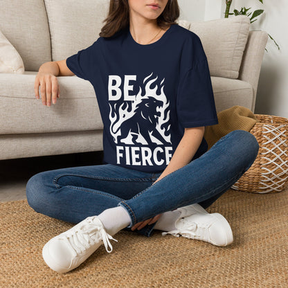 Be Fierce Motivational T‑Shirt – Inspirational Quote Graphic Tee