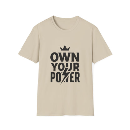 Own Your Power confidence t-shirt by Positivity Prints