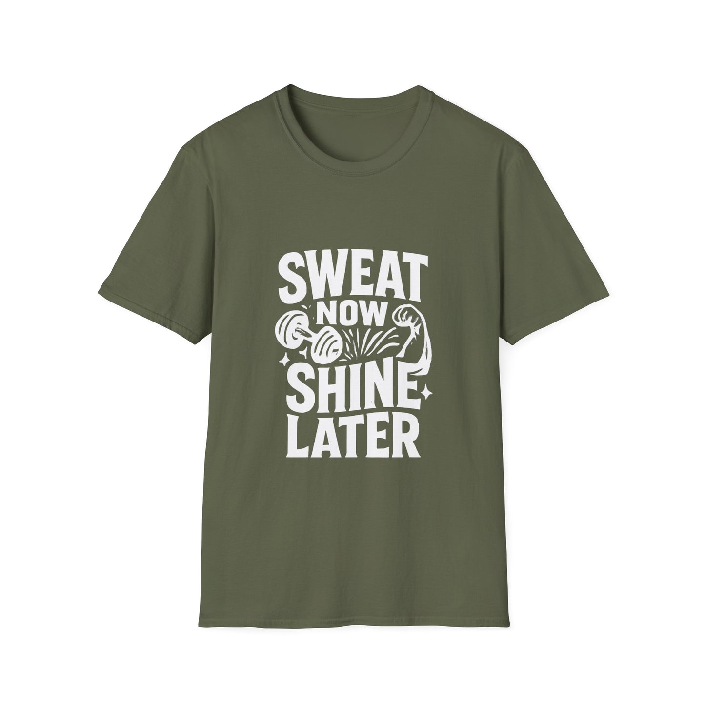 Sweat Now Shine Later | Gym Motivation Tee