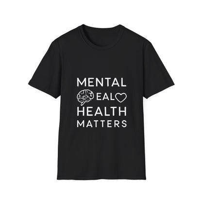 Mental Health Matters mental health t-shirt by Positivity Prints