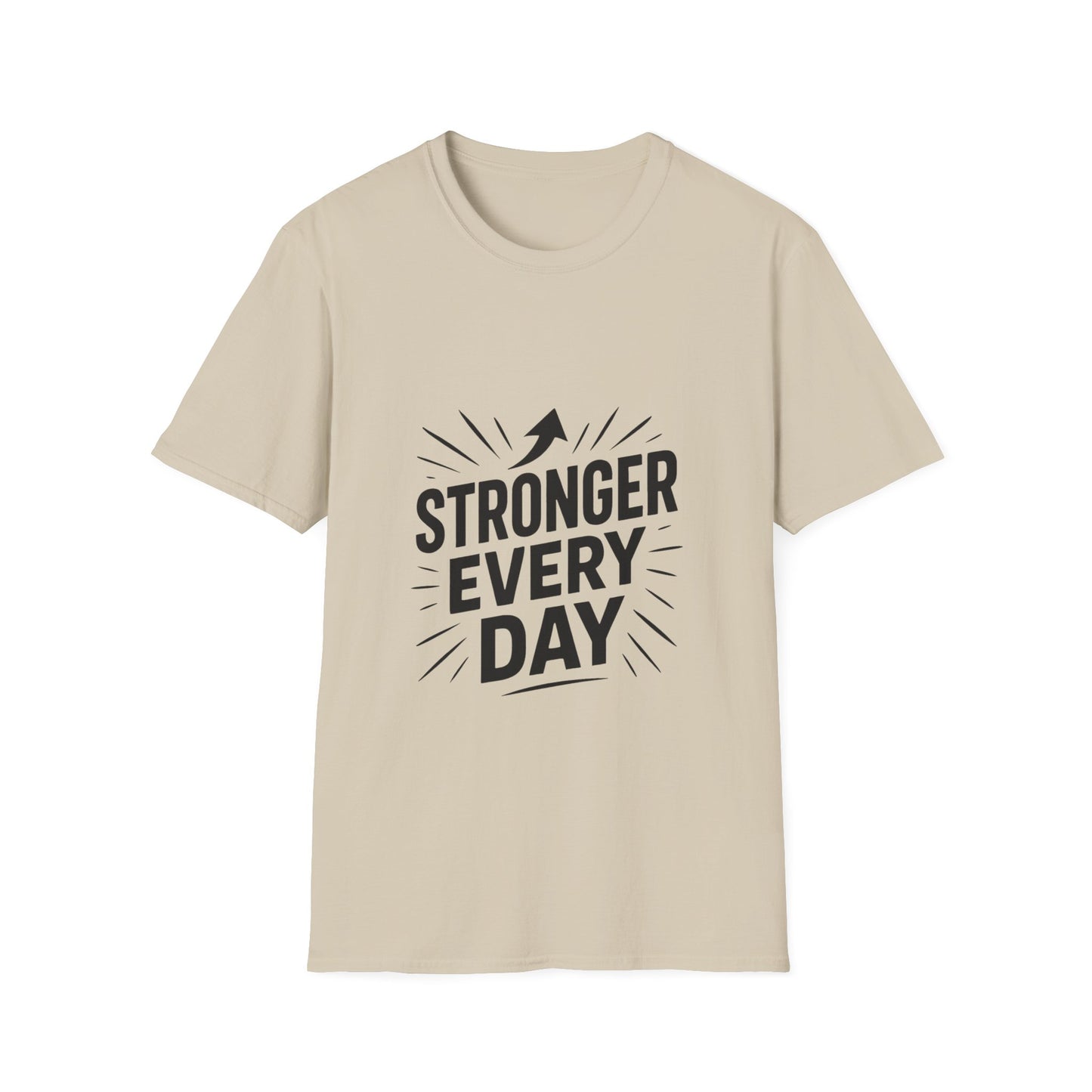 Stronger Every Day growth mindset t-shirt by Positivity Prints