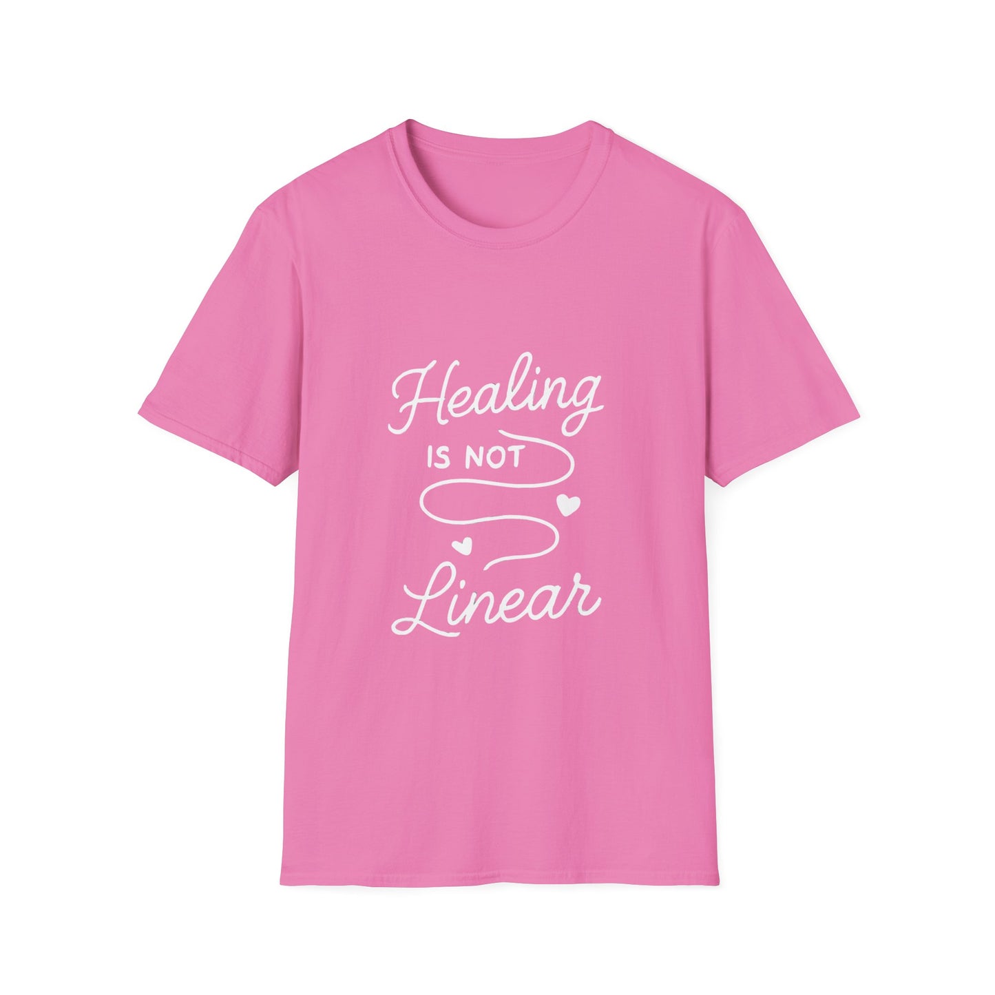 Healing Is Not Linear mental health t-shirt by Positivity Prints