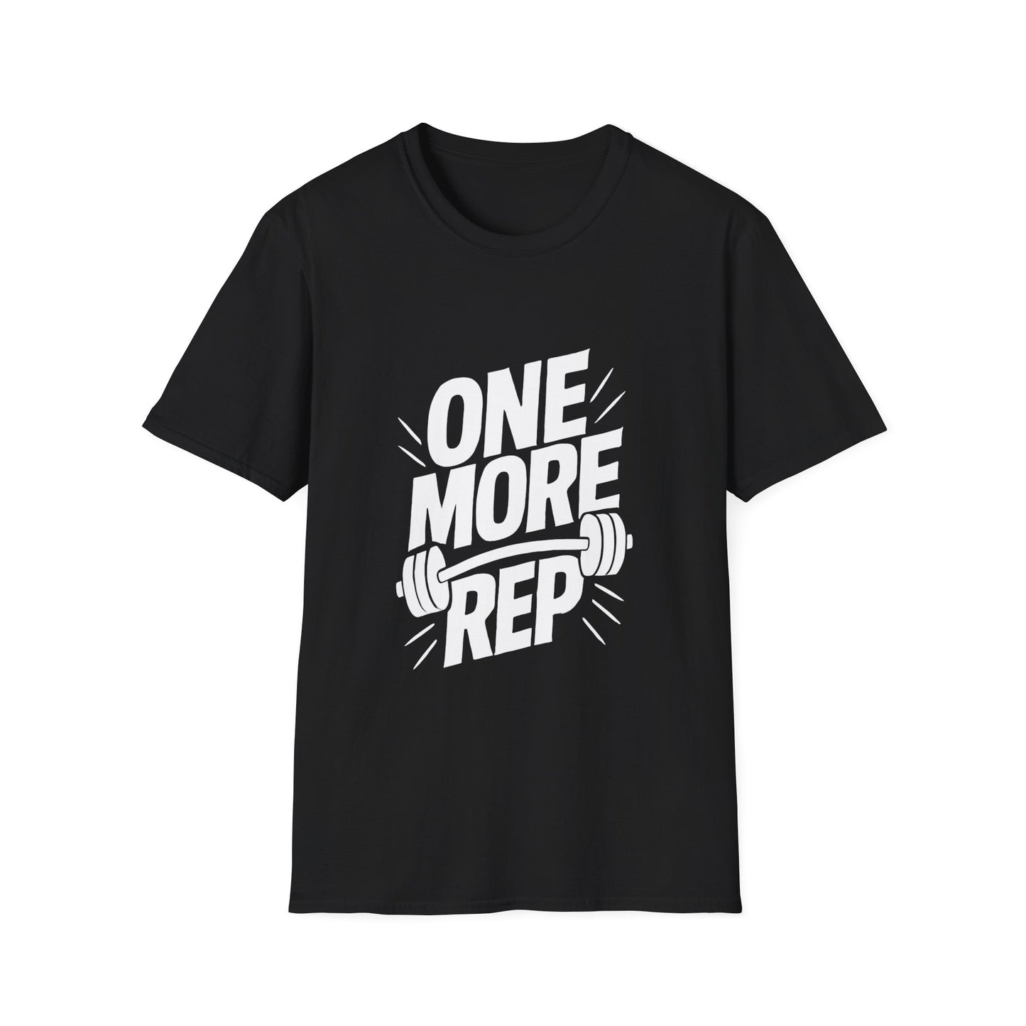 One More Rep gym workout t-shirt by Positivity Prints