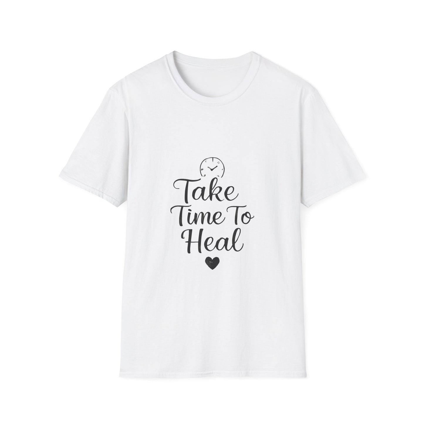 Take Time To Heal mental health t-shirt by Positivity Prints
