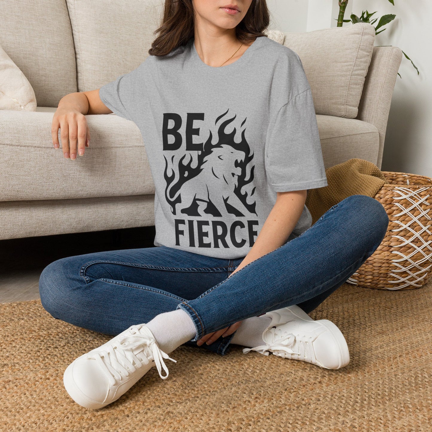 Be Fierce Motivational T‑Shirt – Inspirational Quote Graphic Tee