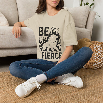 Be Fierce Motivational T‑Shirt – Inspirational Quote Graphic Tee