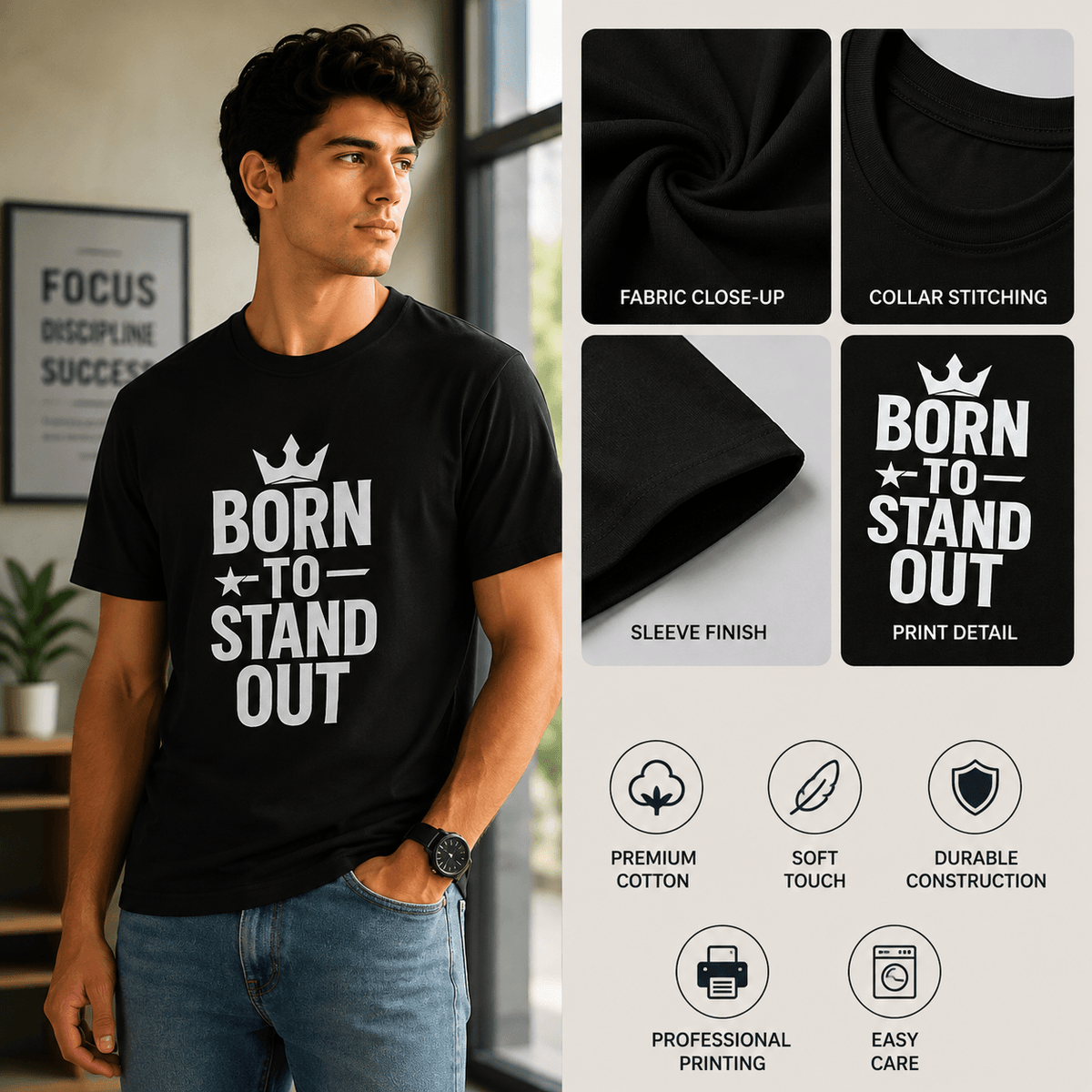 Born To Stand Out | Confidence Tee