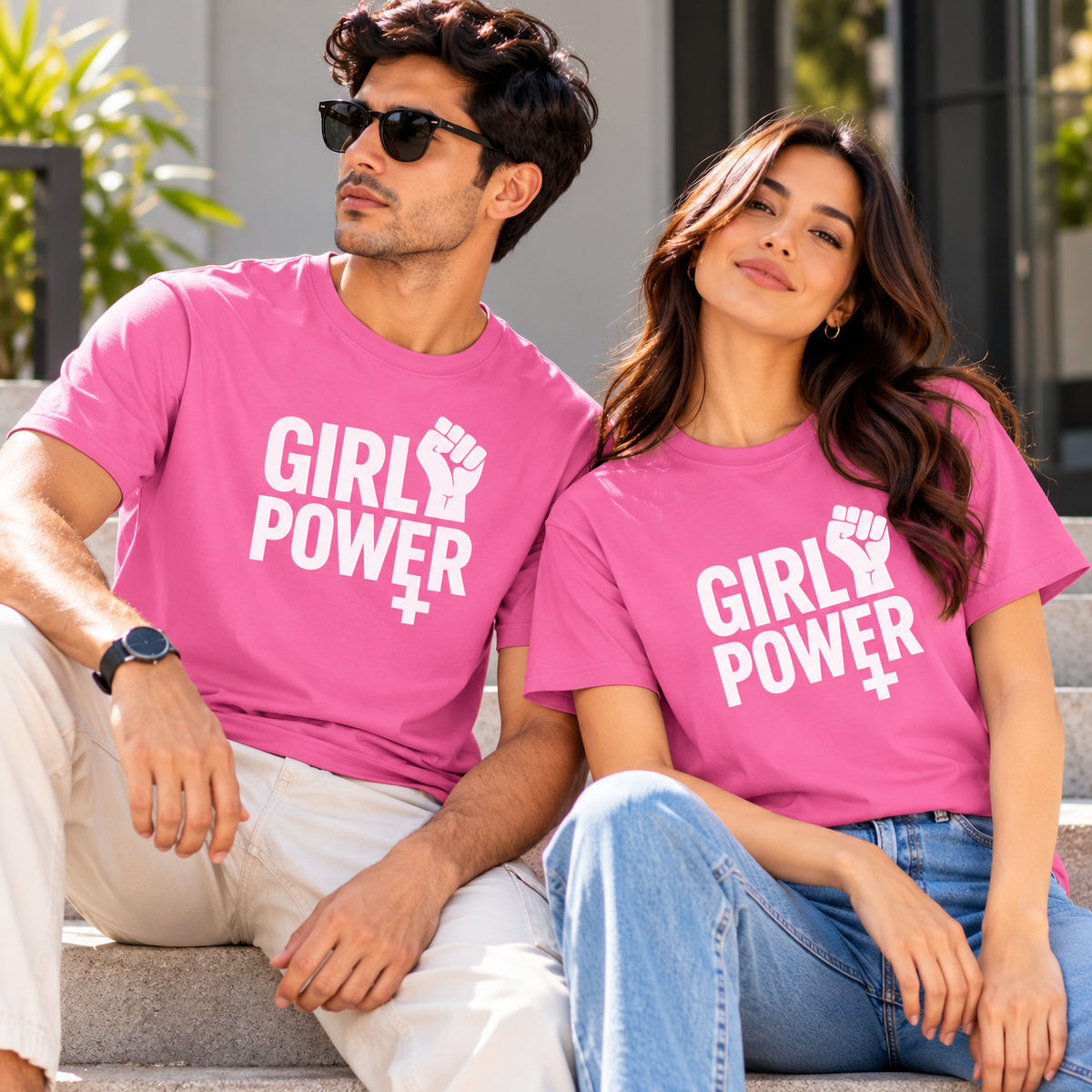 Girl Power Motivational Graphic T-Shirt