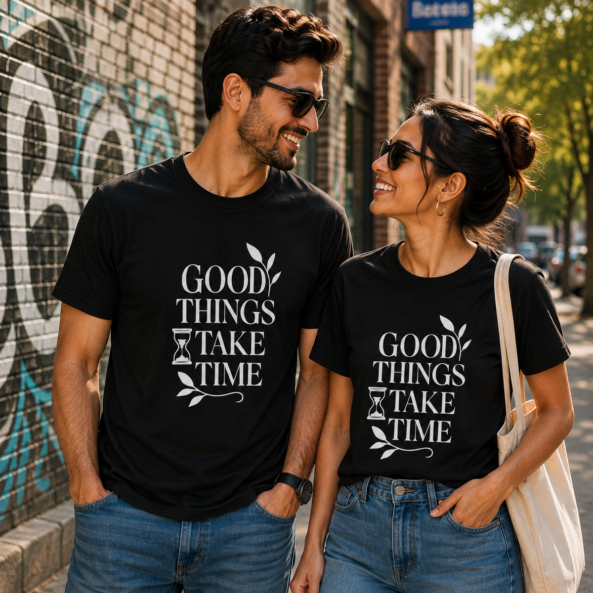 Good Things Take Time Motivational Graphic T-Shirt