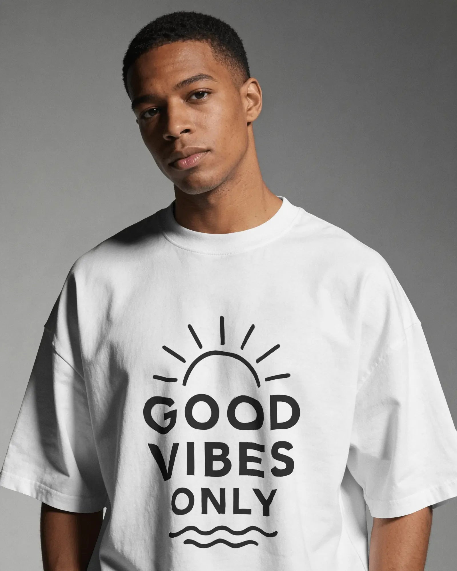 Good Vibes Only White Basic