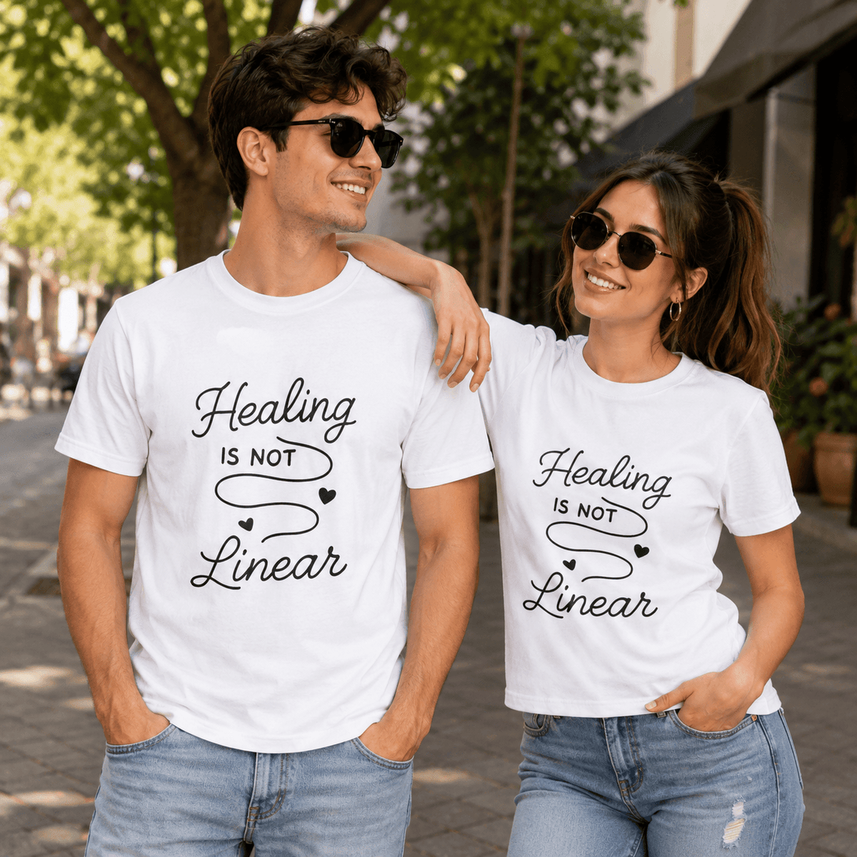Healing Is Not Linear | Mental Health Tee