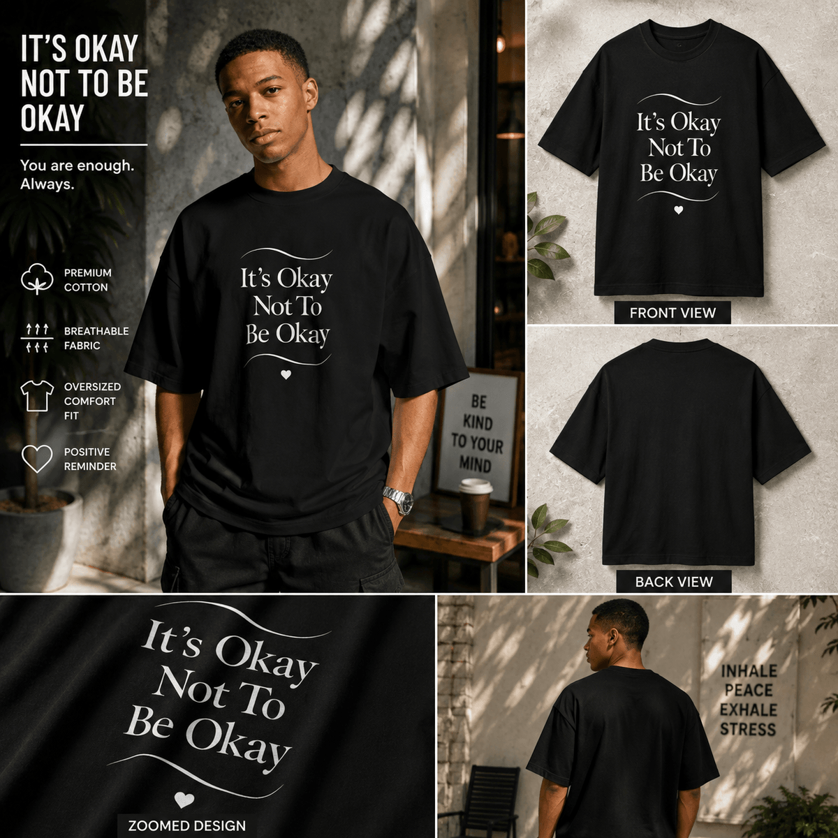 It’s Okay Not To Be Okay | Mental Health Tee