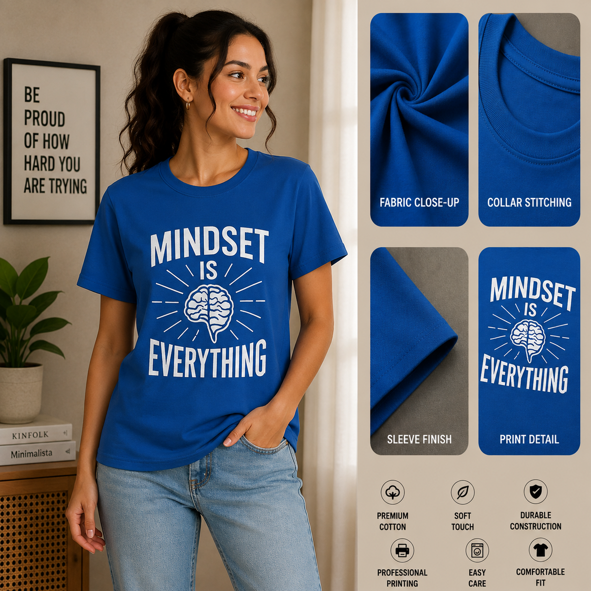 Mindset Is Everything | Growth Mindset Tee | Inspirational Graphic T-Shirt