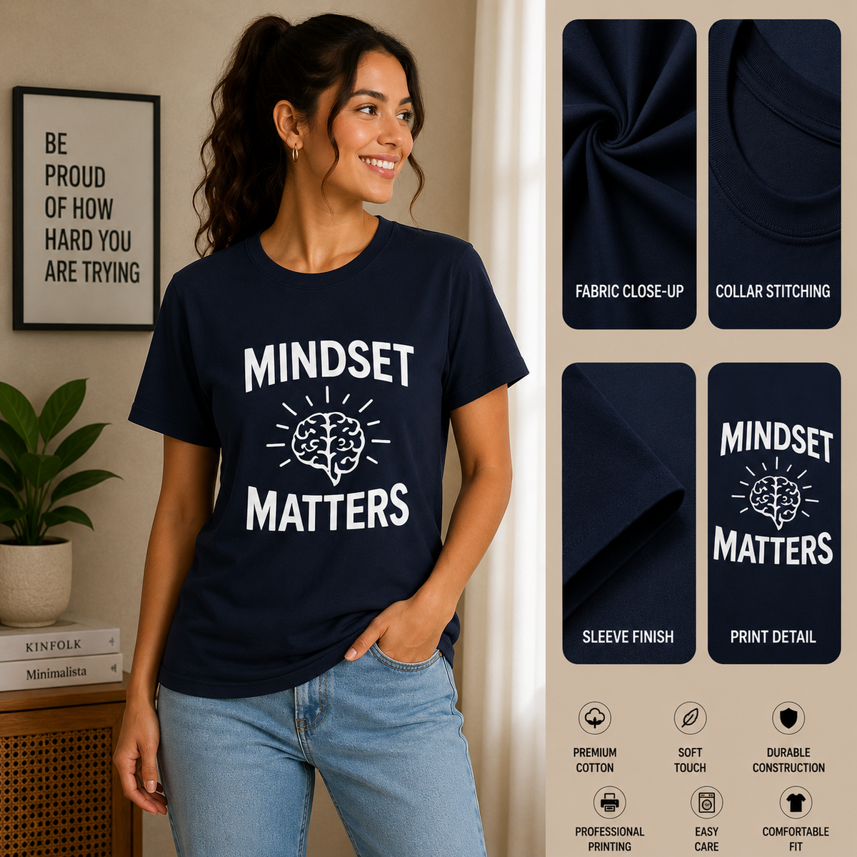 Mindset Matters | Growth Mindset Tee | Inspirational Graphic T-Shirt