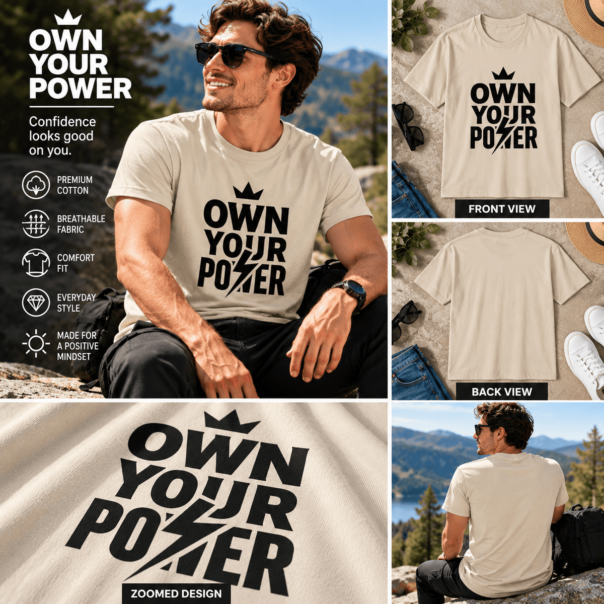 Own Your Power | Confidence Tee Inspirational Graphic Tee