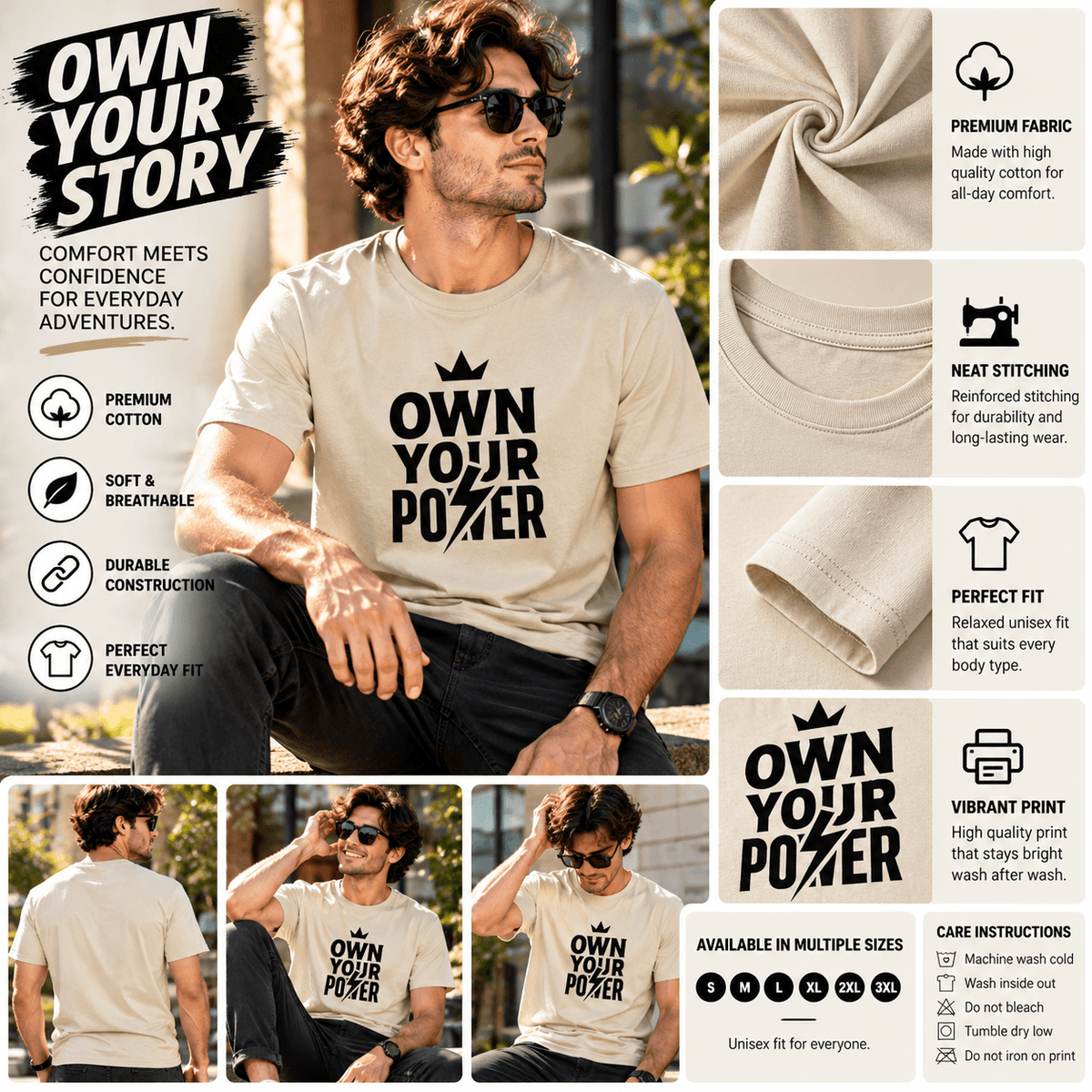 Own Your Power | Confidence Tee Inspirational Graphic Tee