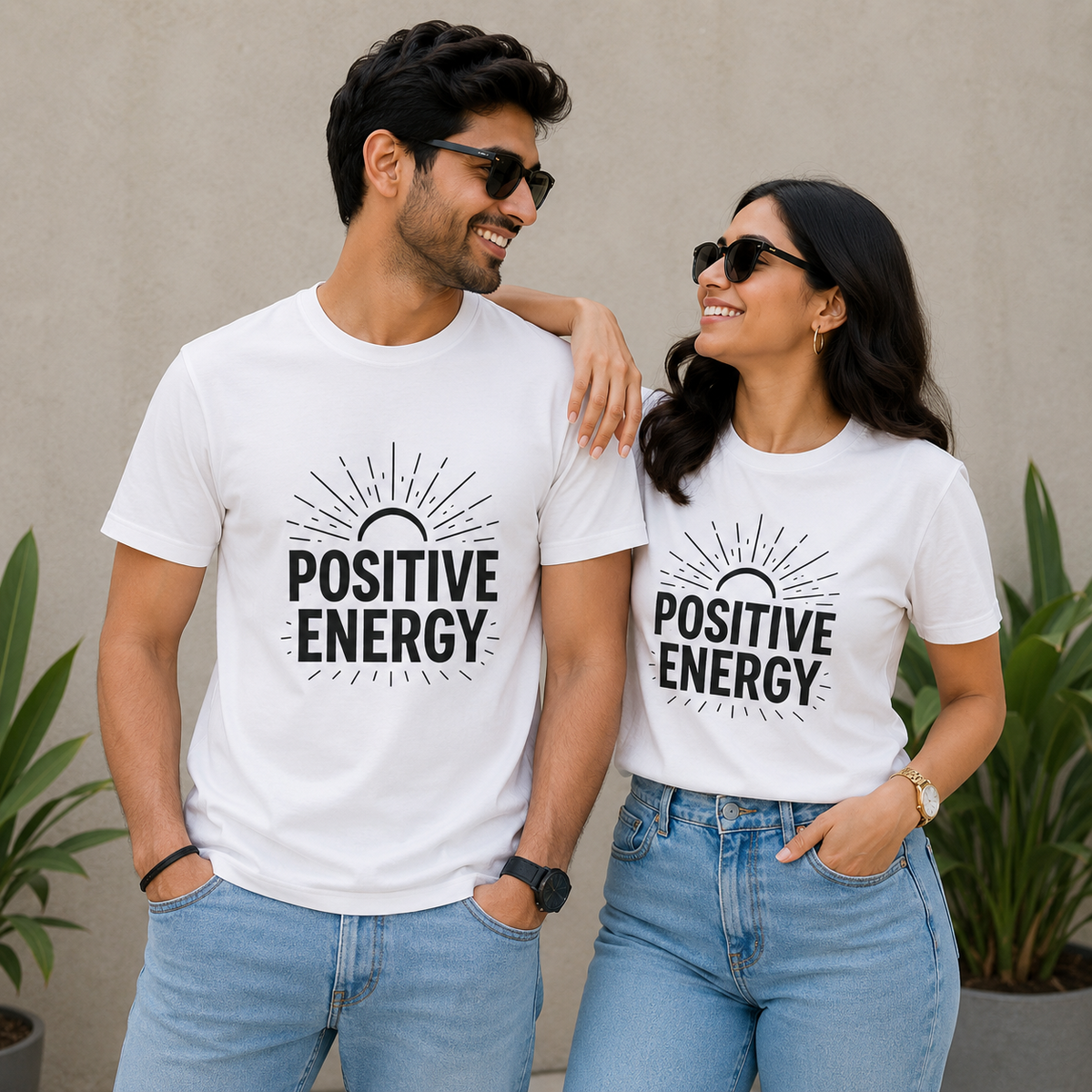 Positive Energy | Good Vibes Tee Inspirational Graphic Tee