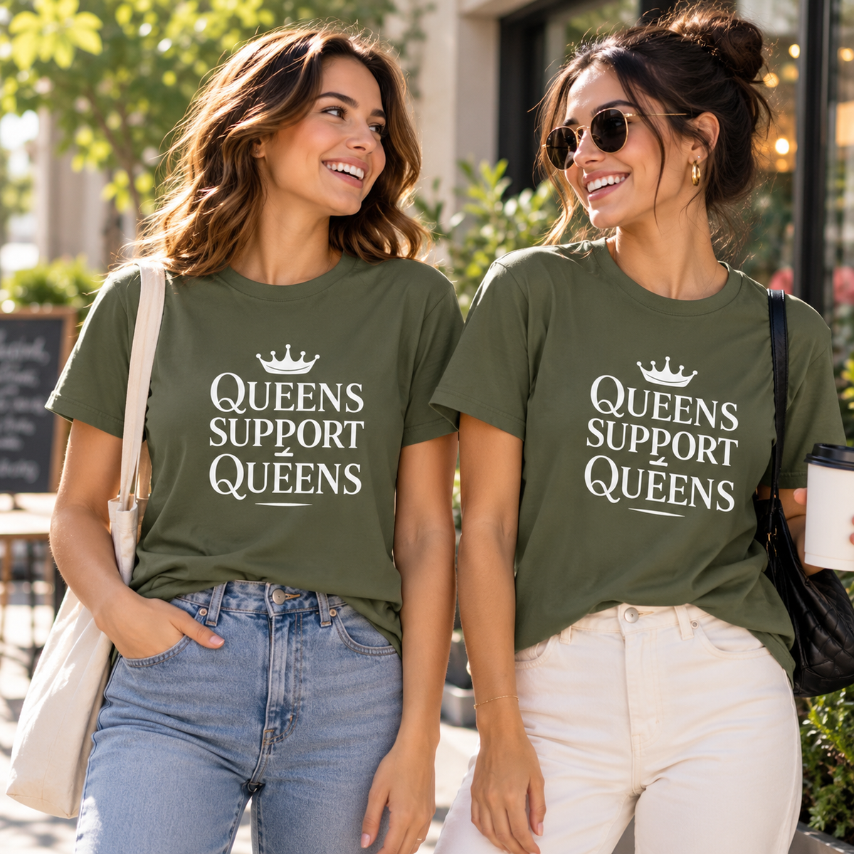 Queens Support Queens | Women Empowerment Tee Inspirational Graphic Tee