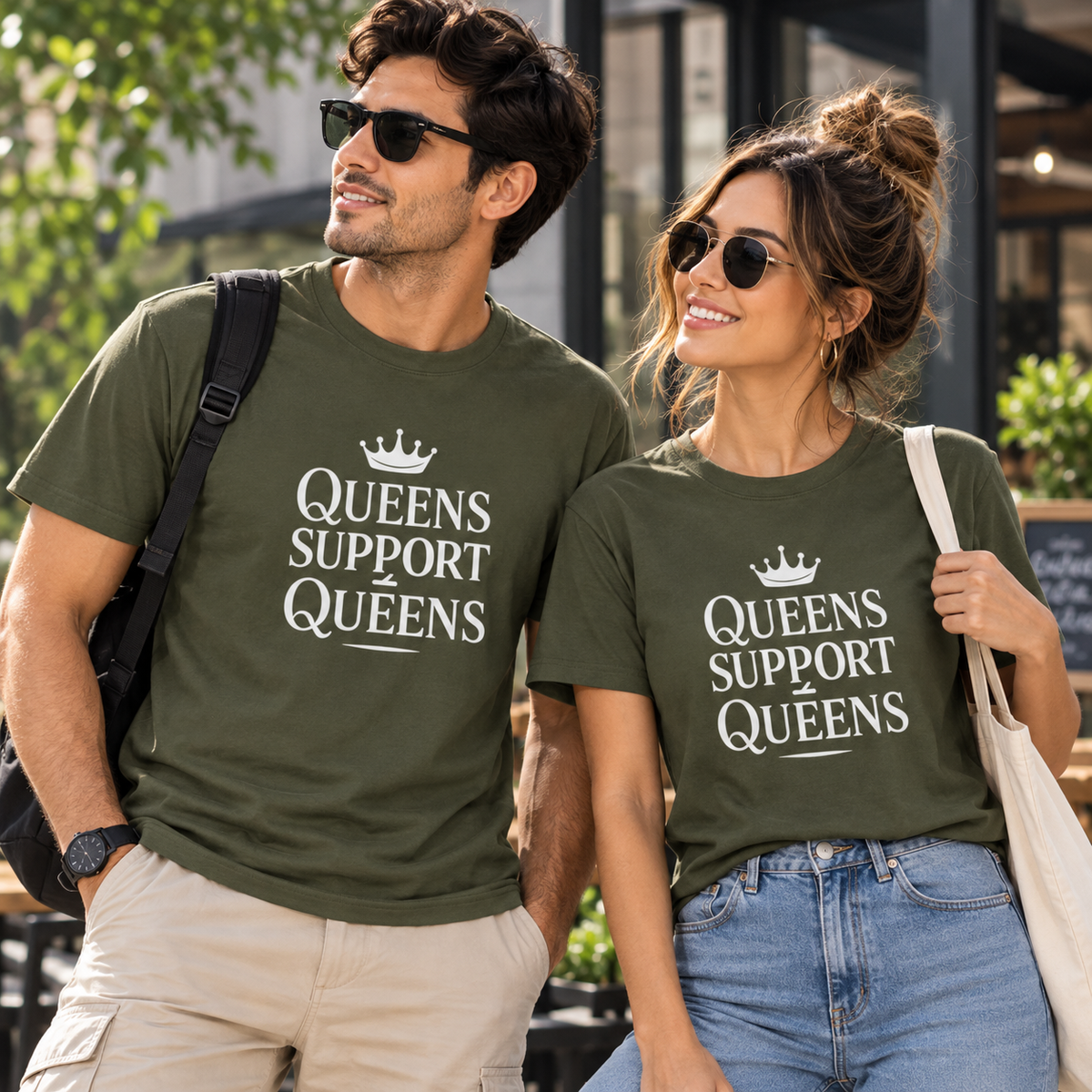 Queens Support Queens | Women Empowerment Tee Inspirational Graphic Tee