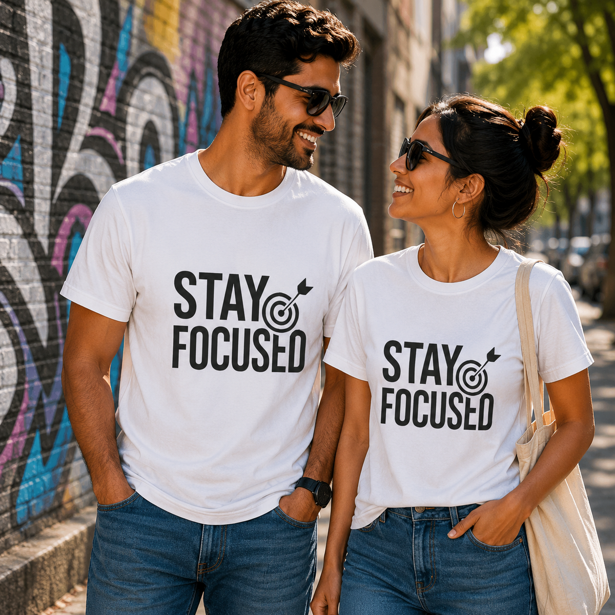 Stay Focused | Mindset Motivation Graphic Tee
