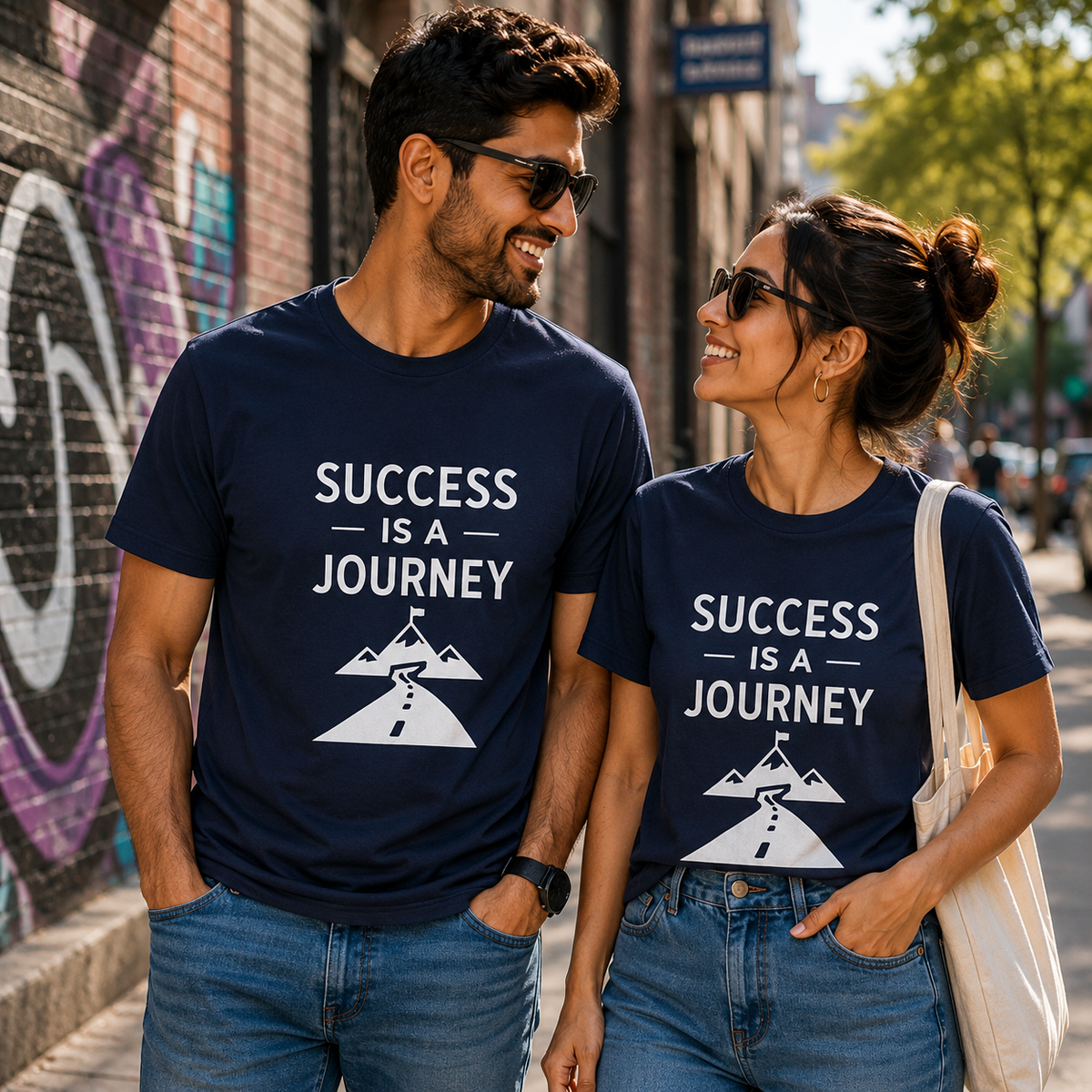 Success Is A Journey Motivational Graphic T-Shirt