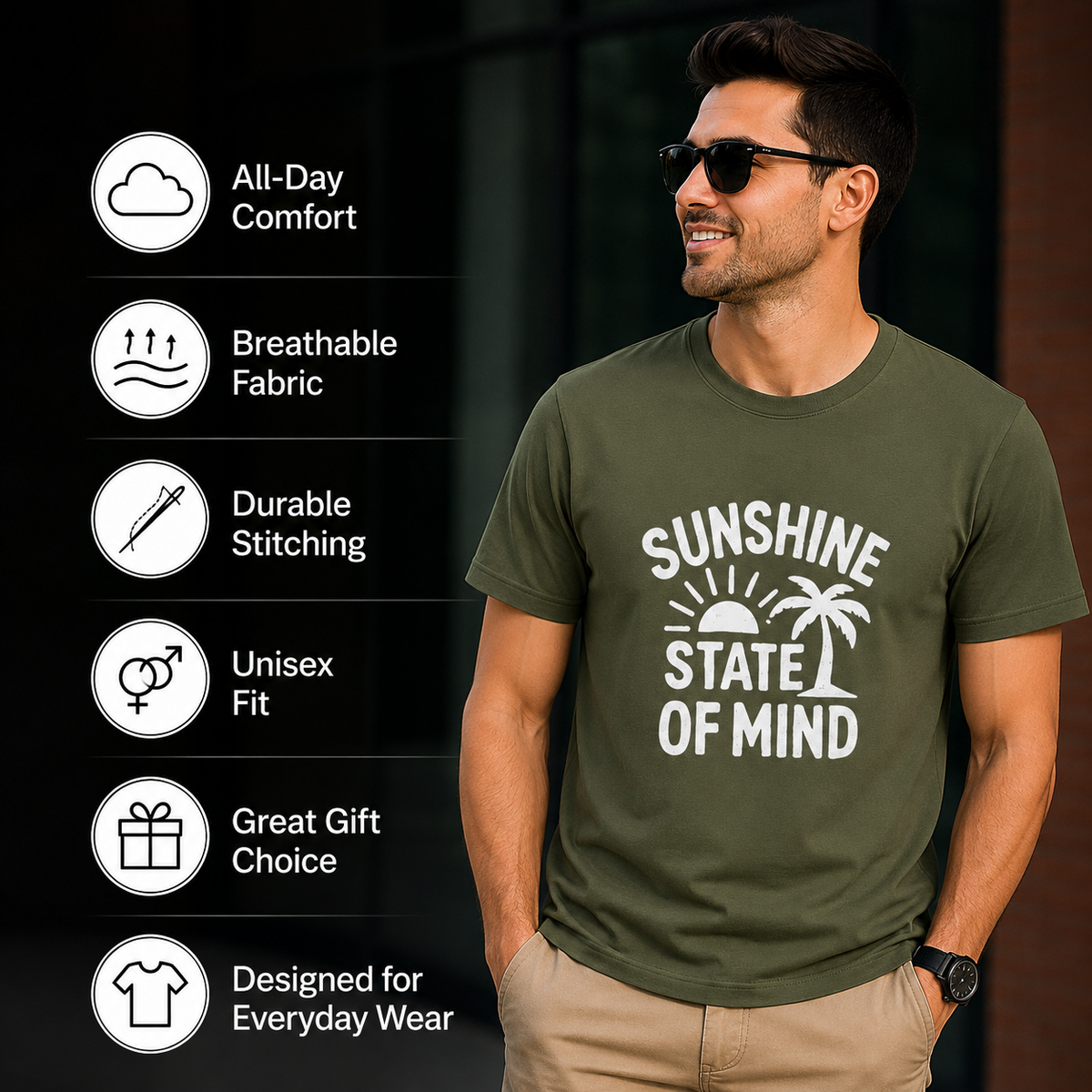 Sunshine State Of Mind | Positive Energy Graphic Tee