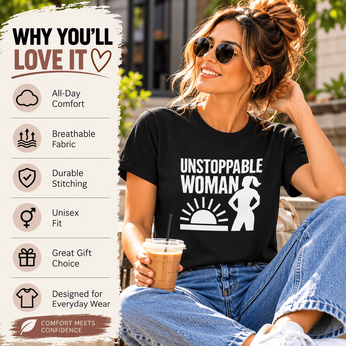 Unstoppable Woman | Women Empowerment Tee Inspirational Graphic Tee