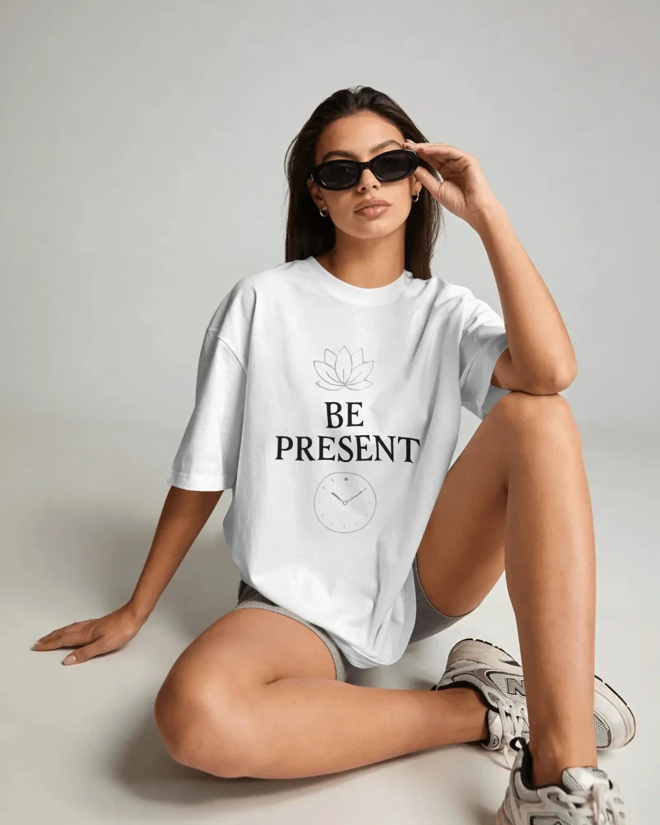 Be Mindful Tee | Stay Present Shirt - Positivity Prints