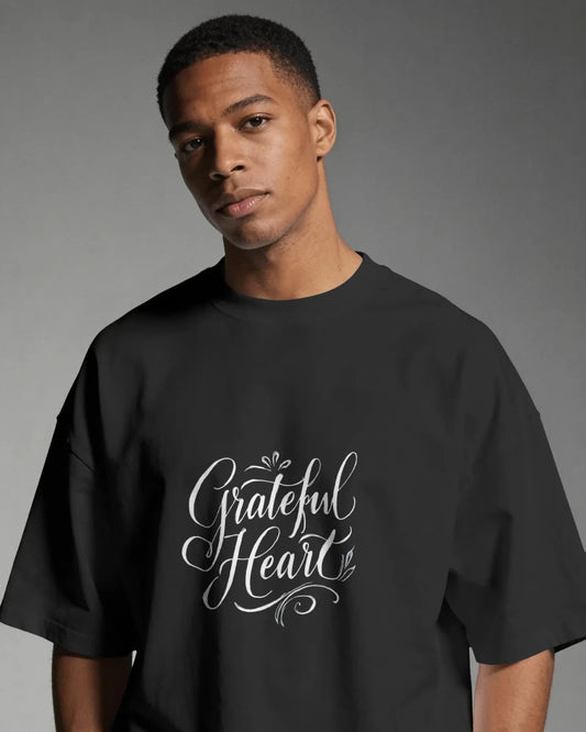 Grateful Heart | Gratitude Tee - Positivity Prints