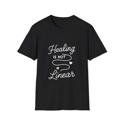 Healing Is Not Linear | Mental Health Tee - Positivity Prints