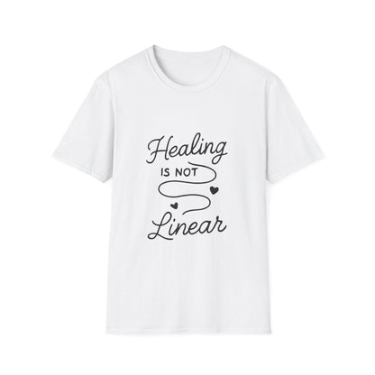 Healing Is Not Linear | Mental Health Tee - Positivity Prints
