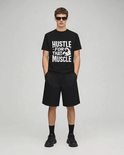 Hustle For That Muscle | Gym Motivation Tee - Positivity Prints