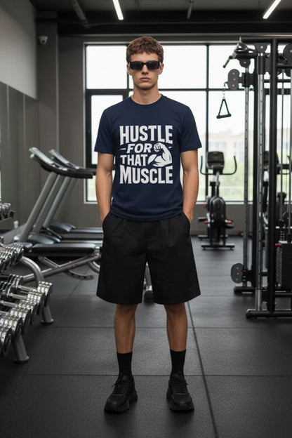 Hustle For That Muscle | Gym Motivation Tee - Positivity Prints