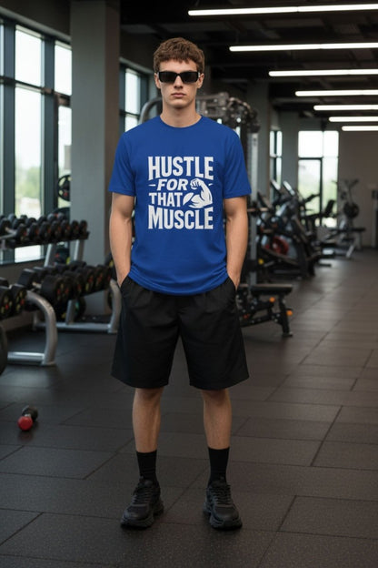Hustle For That Muscle | Gym Motivation Tee - Positivity Prints