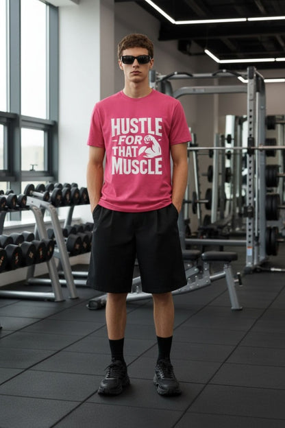 Hustle For That Muscle | Gym Motivation Tee - Positivity Prints