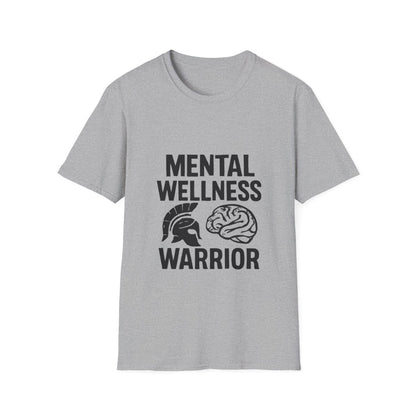 Mental Wellness Warrior | Mental Health Tee - Positivity Prints