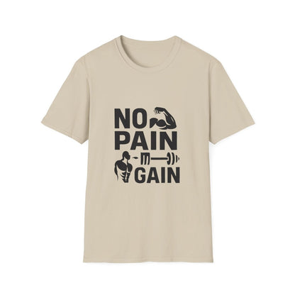No Pain No Gain | Gym Motivation Tee - Positivity Prints