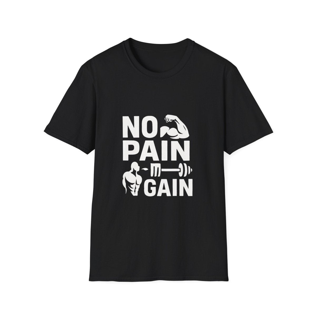 No Pain No Gain | Gym Motivation Tee - Positivity Prints