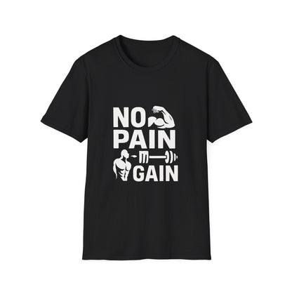 No Pain No Gain | Gym Motivation Tee - Positivity Prints