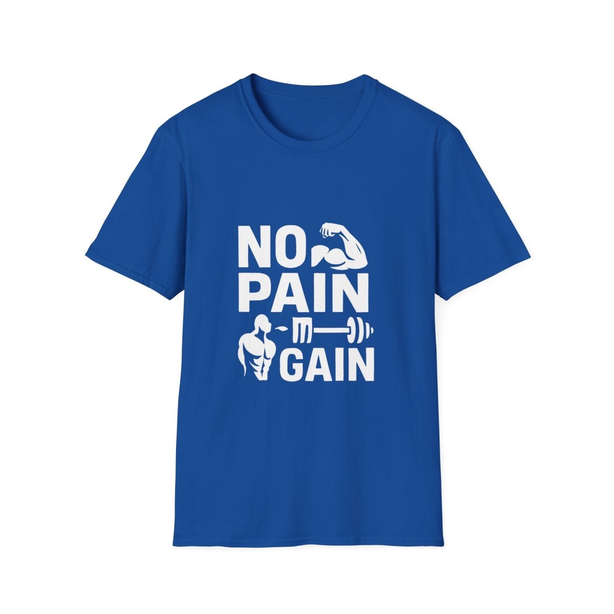 No Pain No Gain | Gym Motivation Tee - Positivity Prints