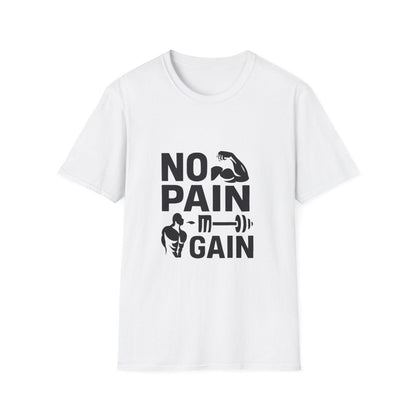 No Pain No Gain | Gym Motivation Tee - Positivity Prints