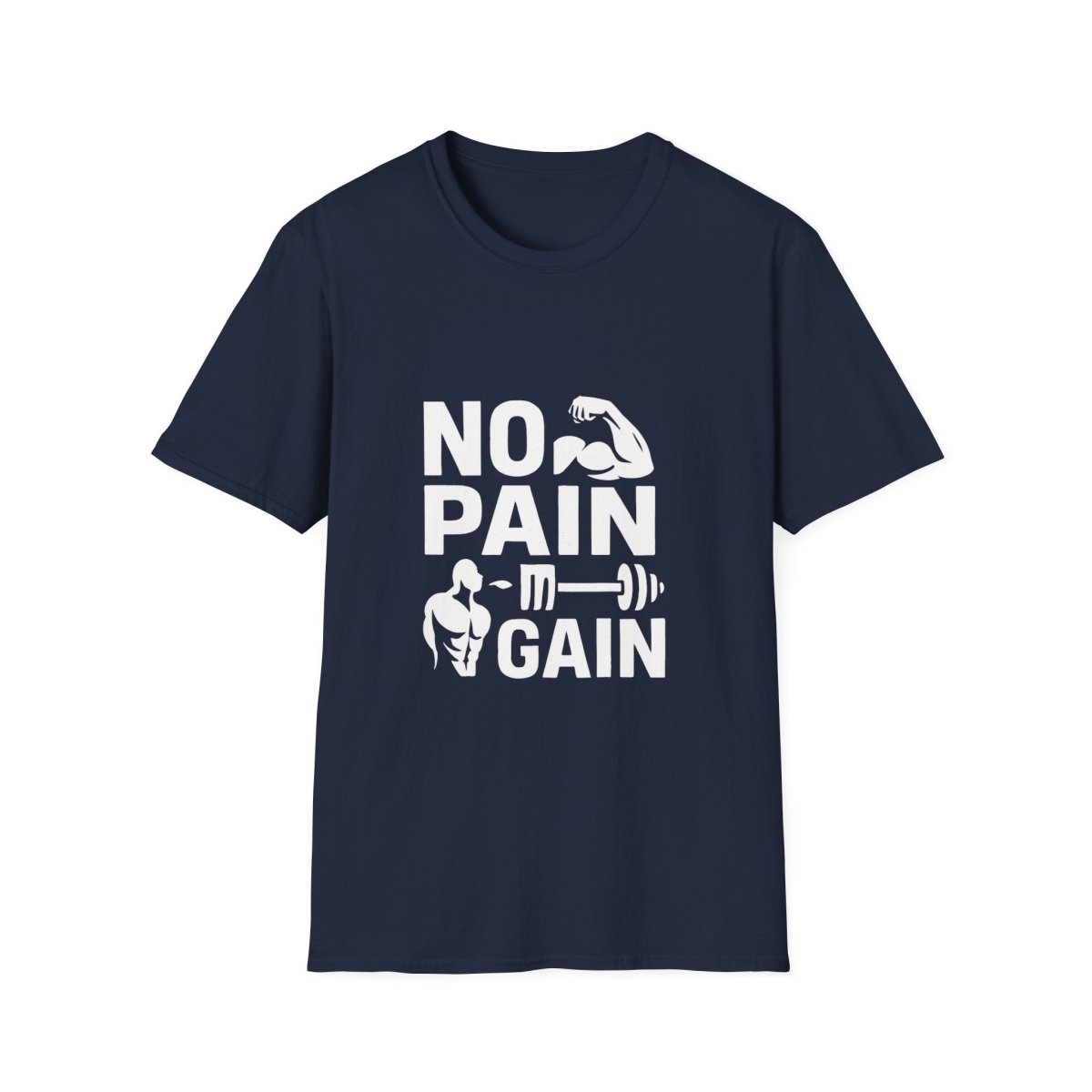 No Pain No Gain | Gym Motivation Tee - Positivity Prints