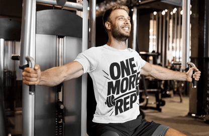 One More Rep | Gym Workout Tee - Positivity Prints
