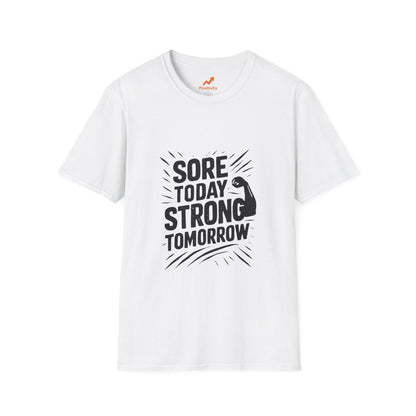 Sore Today Strong Tomorrow | Gym Recovery Tee - Positivity Prints