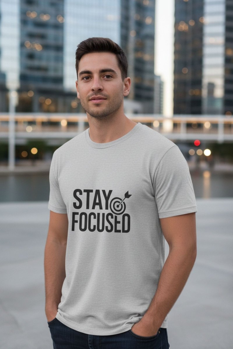 Stay Focused | Mindset Motivation Tee - Positivity Prints