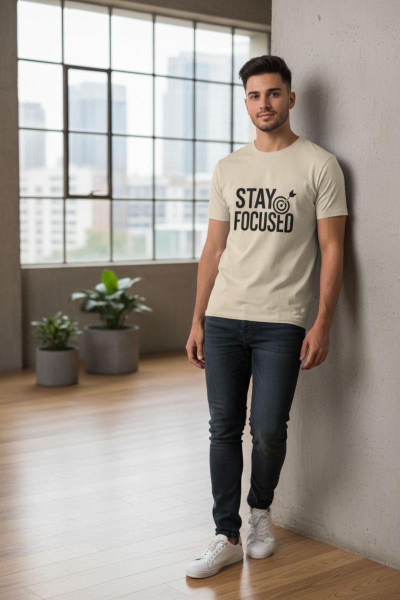 Stay Focused | Mindset Motivation Tee - Positivity Prints